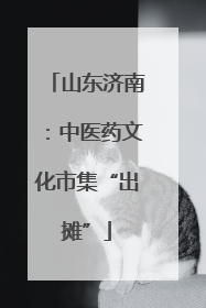 山东济南：中医药文化市集“出摊”
